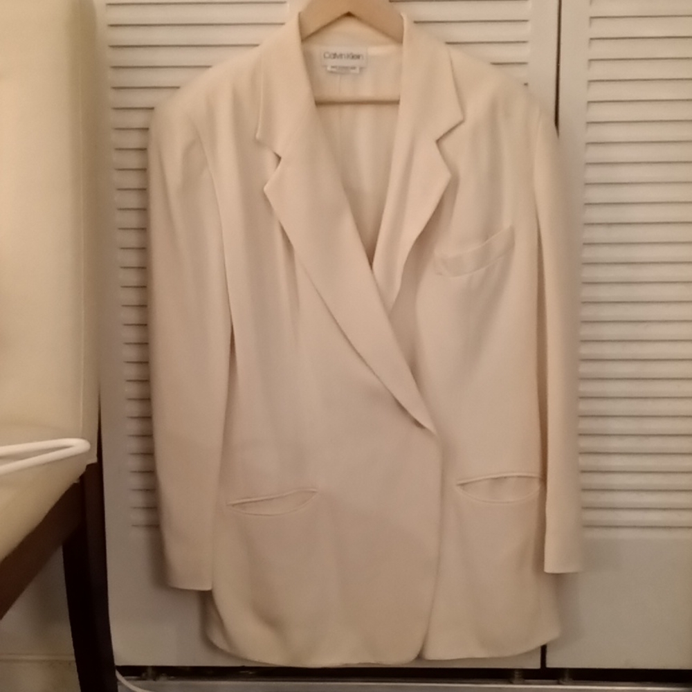 Ladies, Calvin Klein, blazer 100%silk,sz10
